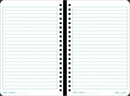 Rite In The Rain Weatherproof Stapled Notebook, 4.625" x 7", Orange Cover, Universal Pattern, 3 Pack (No. OR71FX)