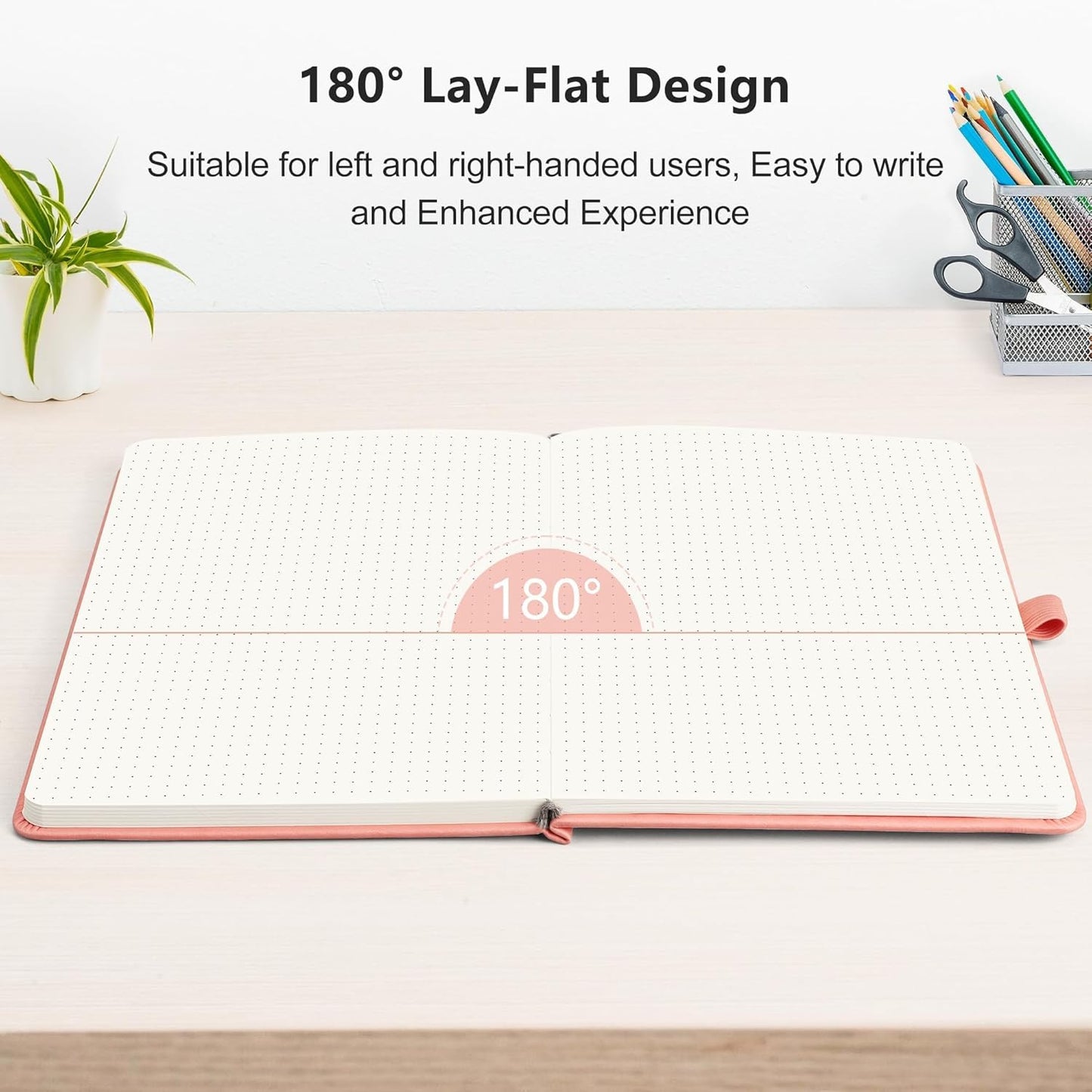 RETTACY Graph Grid Paper Notebook, 192 Pages, A5 Medium Size (5.7'' x 8.3''), 5 Squares per Inch, Leather Hardcover, 100 GSM Thick Paper, for School, Students, Math, Engineering (Brown)