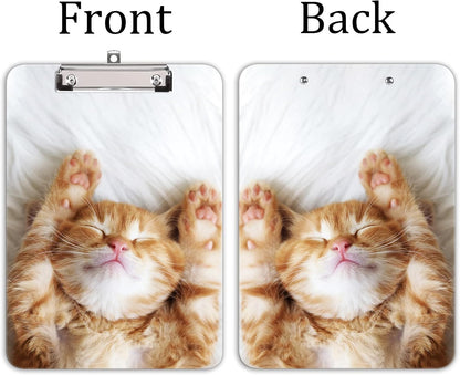 Hongri Plastic Cute Clipboard, Letter Size for Students, Teacher, Woman and Kids, Low Profile Clip, Decorative Pattern, Size 9 x 12.5 in, Dream Marble