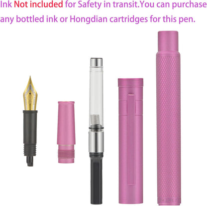 Hongdian Matte Black Forest Rollerball Pen with Schmidt Black Ink Refill, Classic Design with Metal Case for Business Signature