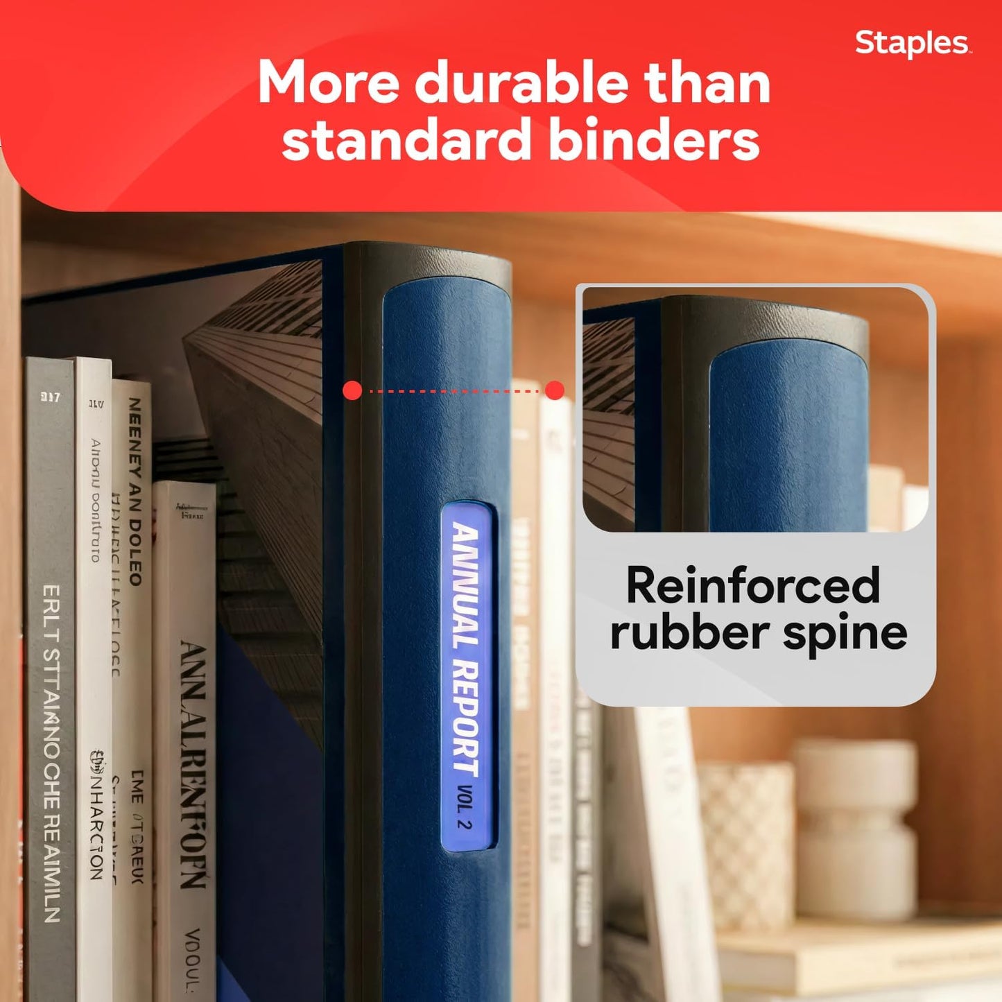 Staples Better Binder 2-Inch D-Ring View Binder, Reinforced Spine, Holds Up to 540 Sheets, Teal, for Office & School