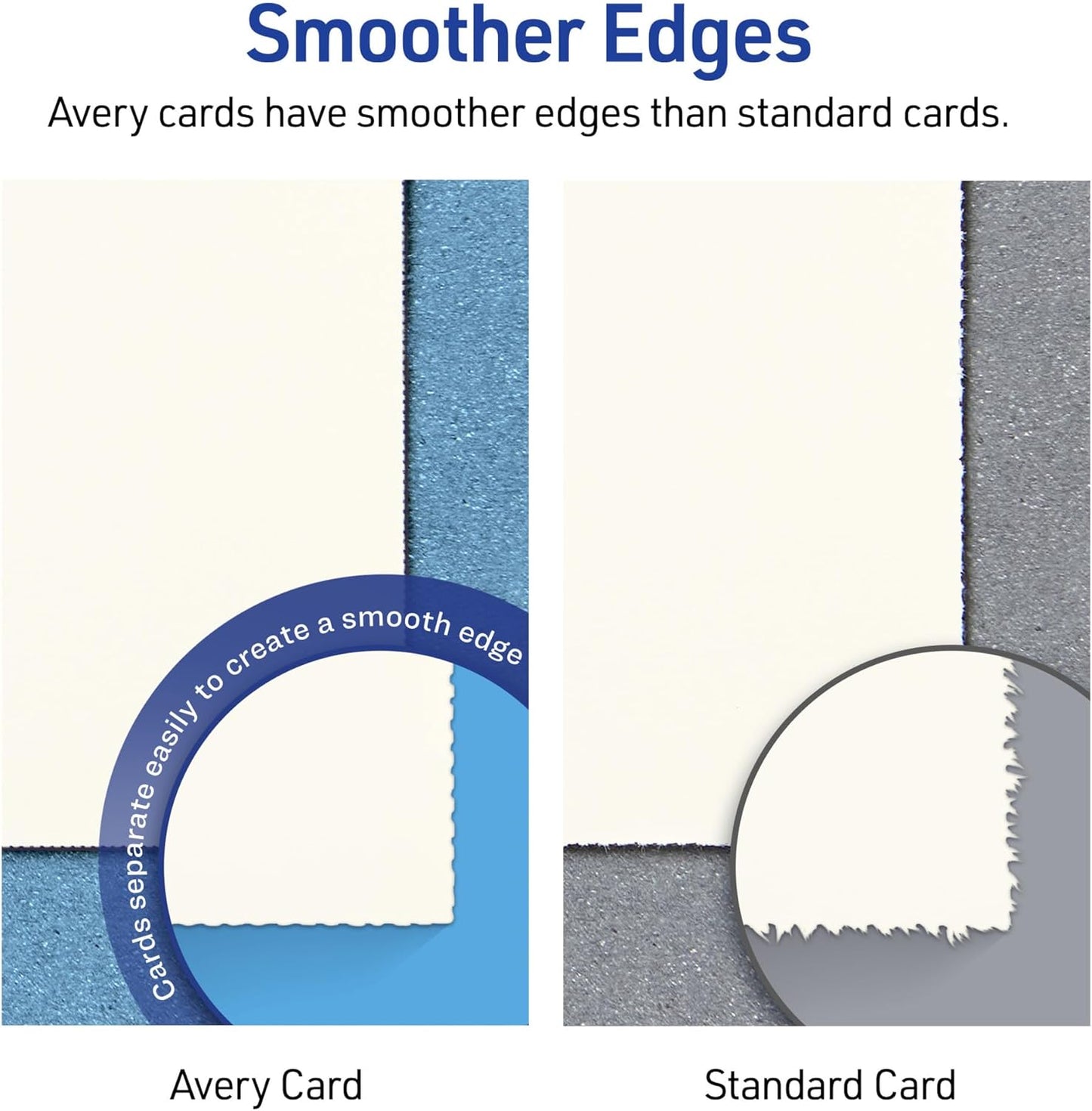 Avery Printable Tent Cards with Sure Feed Technology, 2" x 3.5", White, 160 Blank Place Cards for Laser or Inkjet Printers (5302)