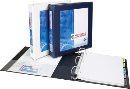 Avery Heavy-Duty Framed View 3-Ring Binder, 1" EZD Rings, 1 Black Binder (68054)