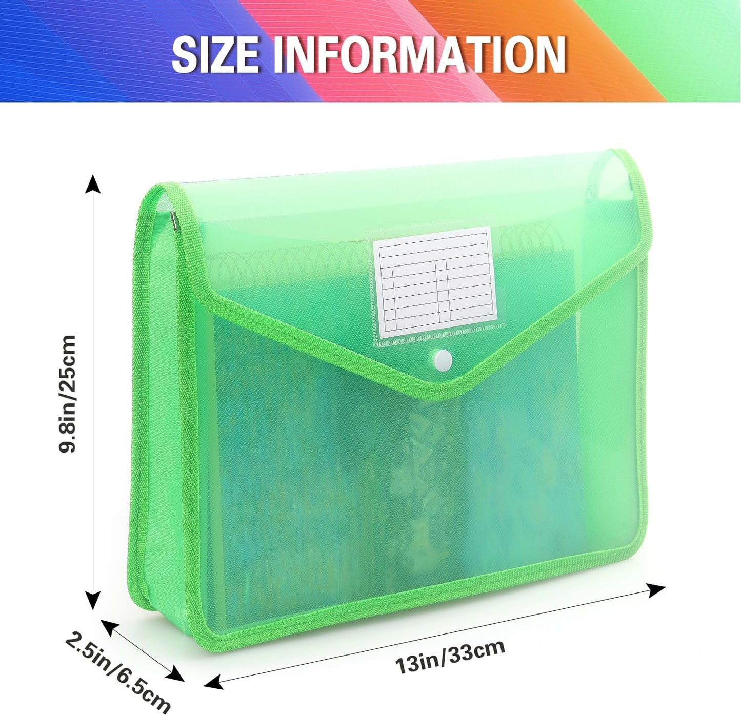 Plastic Expanding File Folder, Transparent envelopes with Snap Closure, No Dividers, Large Capacity, Fit Letter/A4 Size (Pink)