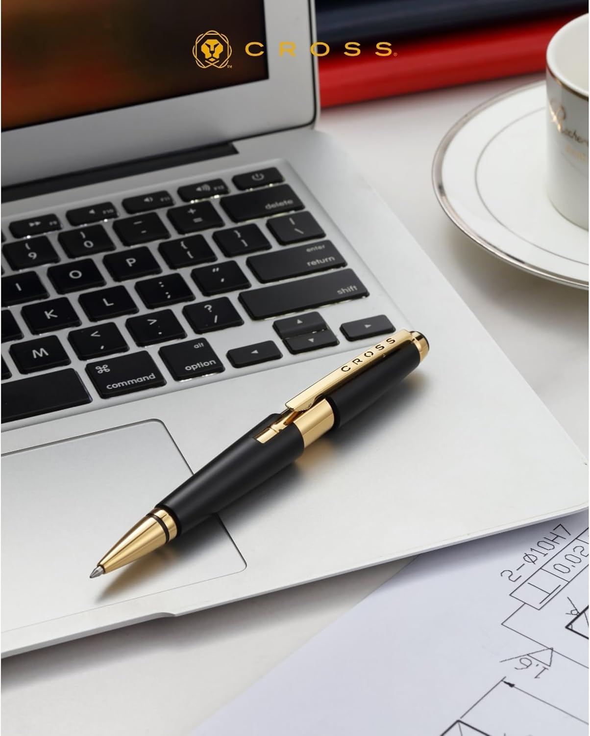Cross Edge Matte Black Lacquer Gel Rollerball Pen
