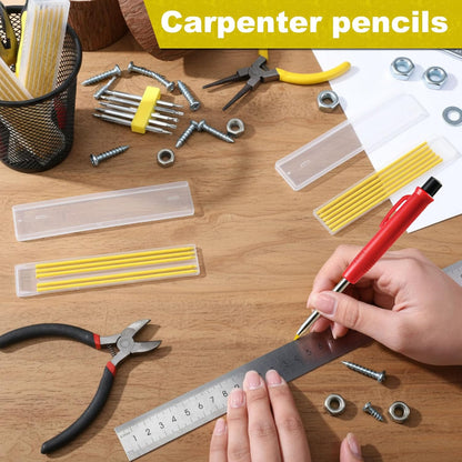 Zhehao 120 Pieces 2.8 mm Carpenter Pencils Lead Refills HB Refill for Construction Pencils Refills Mechanical for Writing Drawing Drafting Woodworking Construction(Black)