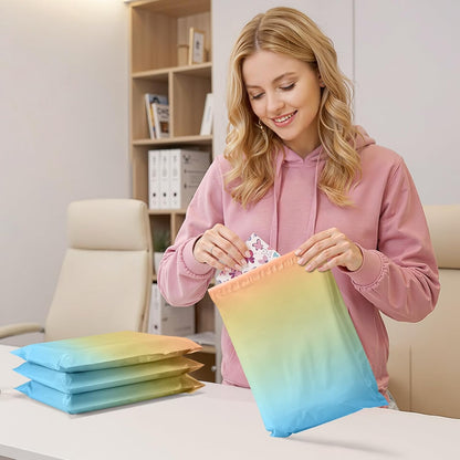 Metronic Cute Poly Mailers 10x13" 50pc Small Shipping Bags, Strong Adhesive Mailers Poly Bags for Business, Waterproof Mailing Envelopes for Packing Shipping Clothes Gifts, Gradient BluePink