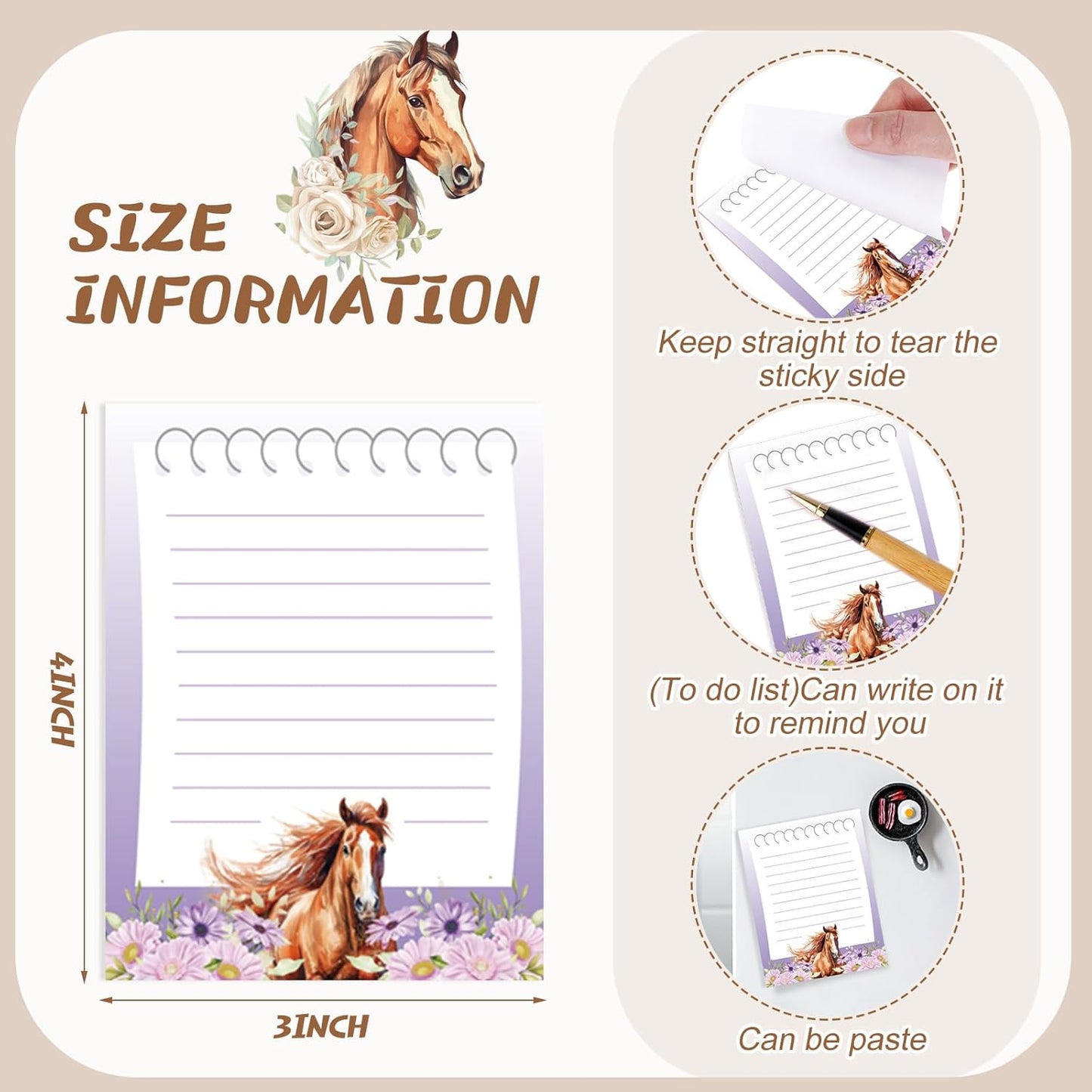 Gilprop 24 Pack Cat Sticky Notes Gift 3x4 Inch Cute Self Stick Notepads Adhesive Cartoon Cat Memo Pad Fun Kawaii Animal Sticky Notes for Teacher Women Valentines Office Home Christmas Pet Lover Gift