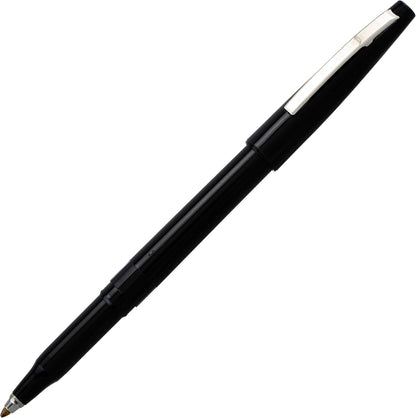 Pentel Rolling Writer Pen, 0.8 Millimeter Cushion Ball Tip, Black Ink, Box of 12 (R100-A)