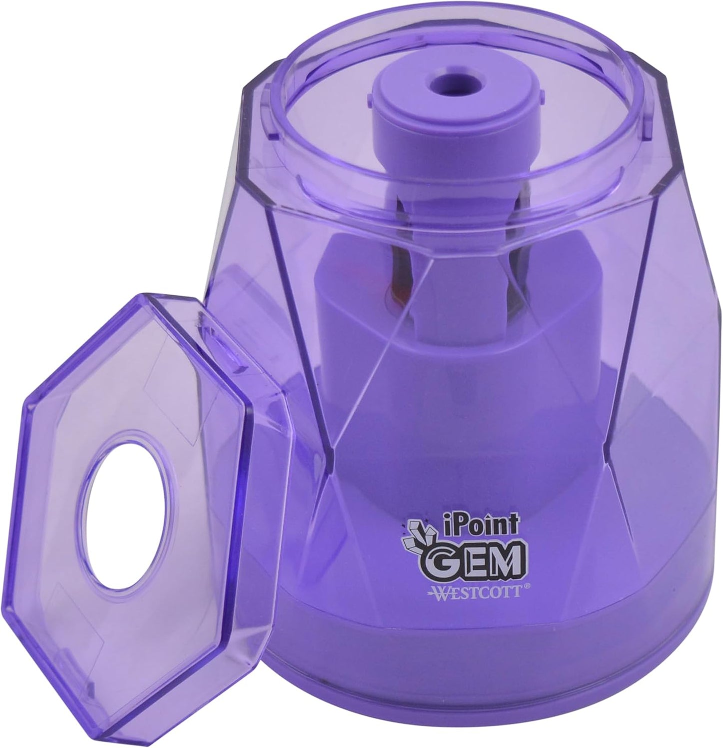 Westcott iPoint® GEM Battery Pencil Sharpener, Neon Green (00577)