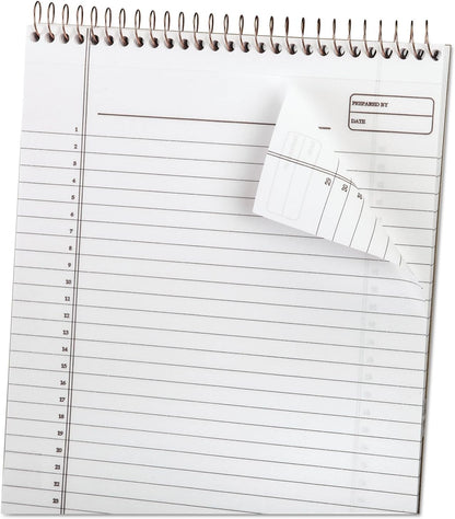 Ampad Gold Fibre Classic, Wirebound Planner Pad, Size 8-1/2 x 11-3/4, Red Cover, Legal Ruling , 70 Sheets per Pad (20-811),White