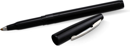 Pentel Rolling Writer Pen, 0.8 Millimeter Cushion Ball Tip, Black Ink, Box of 12 (R100-A)