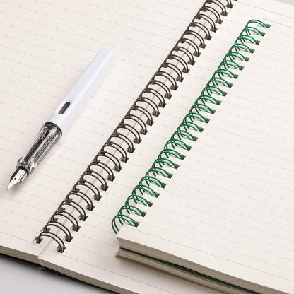 EMSHOI Dotted Journal Spiral Notebook 5.7" x 8.22" - 4 Pack 640 Pages 100gsm Thick Paper, A5 Dot Grid Notebook, Plastic Hardcover Dotted Notebook for Journaling Writing