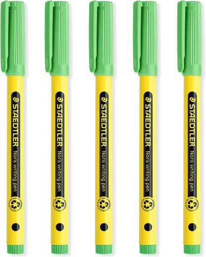 STAEDTLER 307 Noris Writing Pen - Handwriting Pens - 0.6mm Line Width - Ideal for School, Work, Office, etc (Blue)
