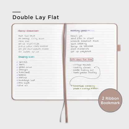 &And Per Se Lined Journal Notebook, 160 Pages, A5 5.7 x 8 inches College Ruled Thick Paper Notebook Journals for Writing, Hardcover Notebooks for Women Men Office School (1 Pack, Green) - Colors A