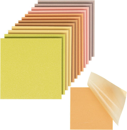 Mr. Pen- Transparent Glitter Sticky Notes, 3”x3”, 12 Pads, 600 Sheets, Colorful, Plastic Glitter Sticky Notes Bulk, Self-Stick Note Pads for Women, Office, School, Home, Study & Organization