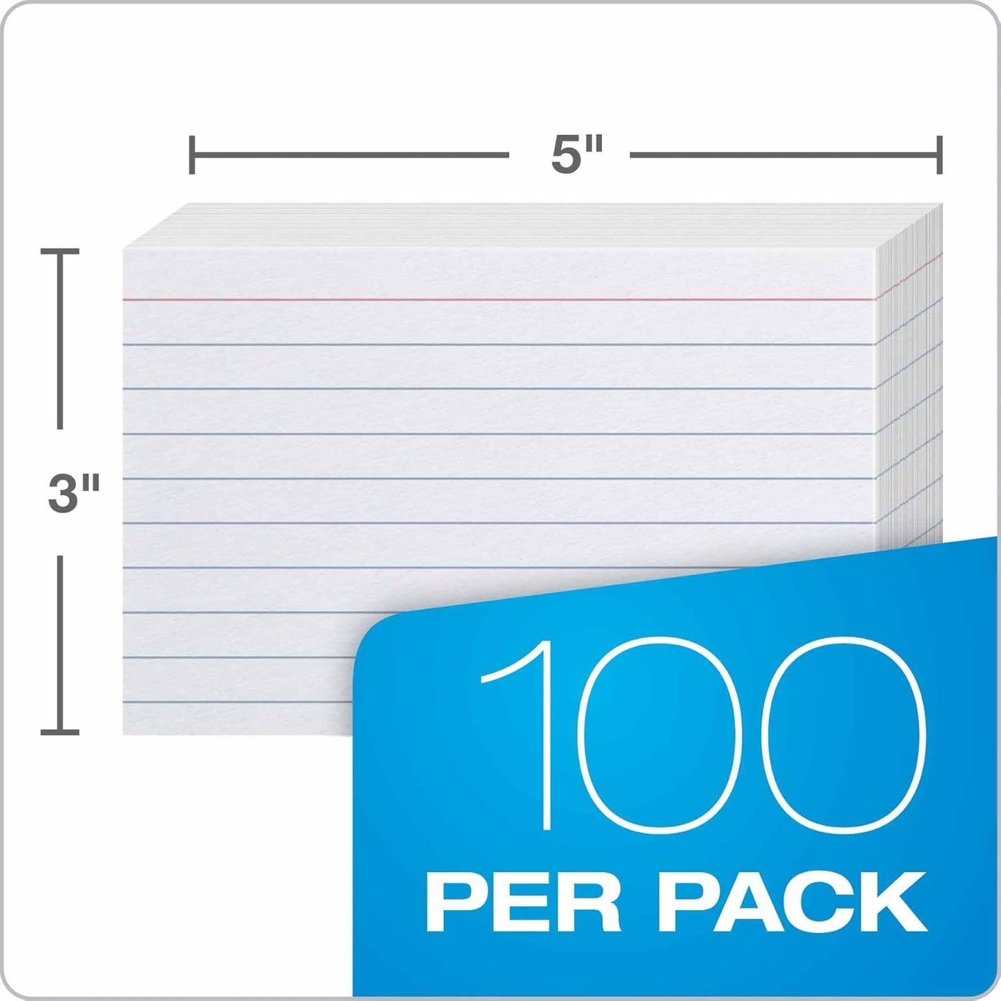 Oxford Ruled Index Cards, 3" x 5", White, 1,000 Cards (10 Packs of 100) (31)