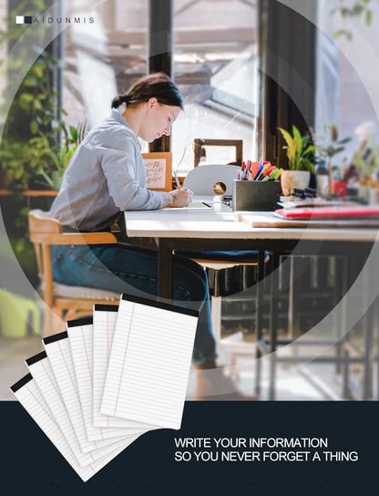Legal Pads 8.5 x 11 White Note Pads 8.5 x 11 In 2 Pack Notepads 8.5 x 11 Writing Pads of Paper 8.5 x 11 Legal Notepads Wide Ruled White Lined Paper Pads 8.5 x 11 30 Sheets Per Legal Note Pads 8.5 x 11