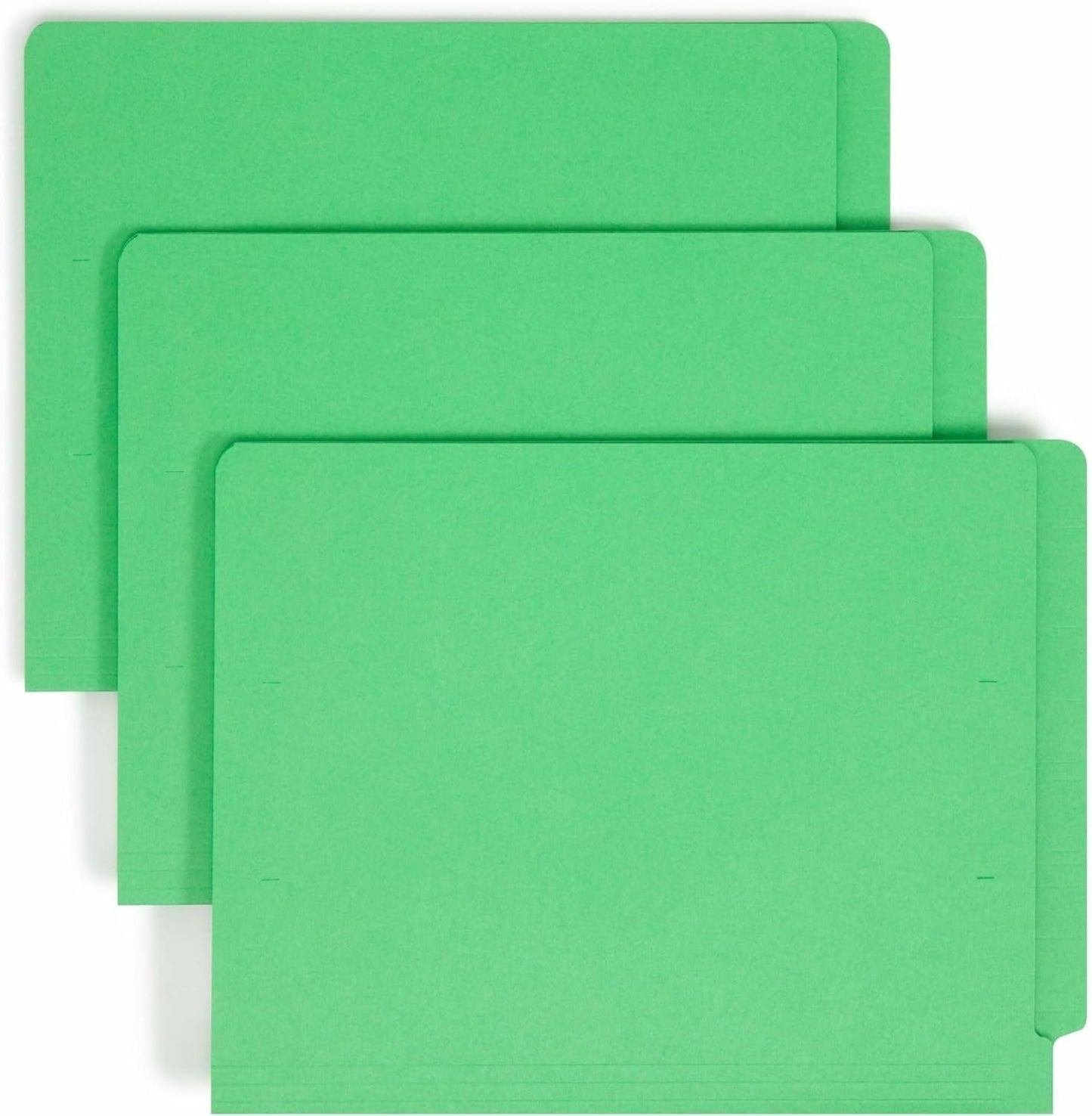 Smead End Tab File Folder, Shelf-Master Reinforced Straight-Cut Tab, Letter Size, Green, 100 per Box (25110)