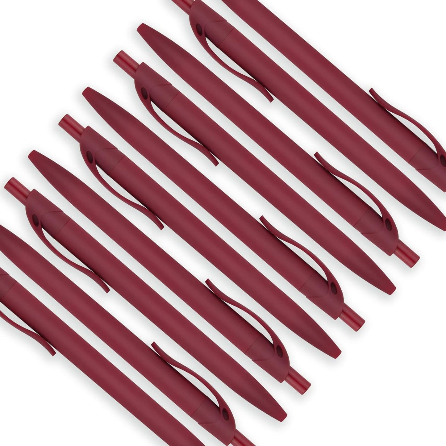 Deegtran 100 Pack No Bleed Black Barrel Click Pens, Wholesale Retractable Ballpoint, Medium Point, Smooth Ink, 1.0MM Black Ink