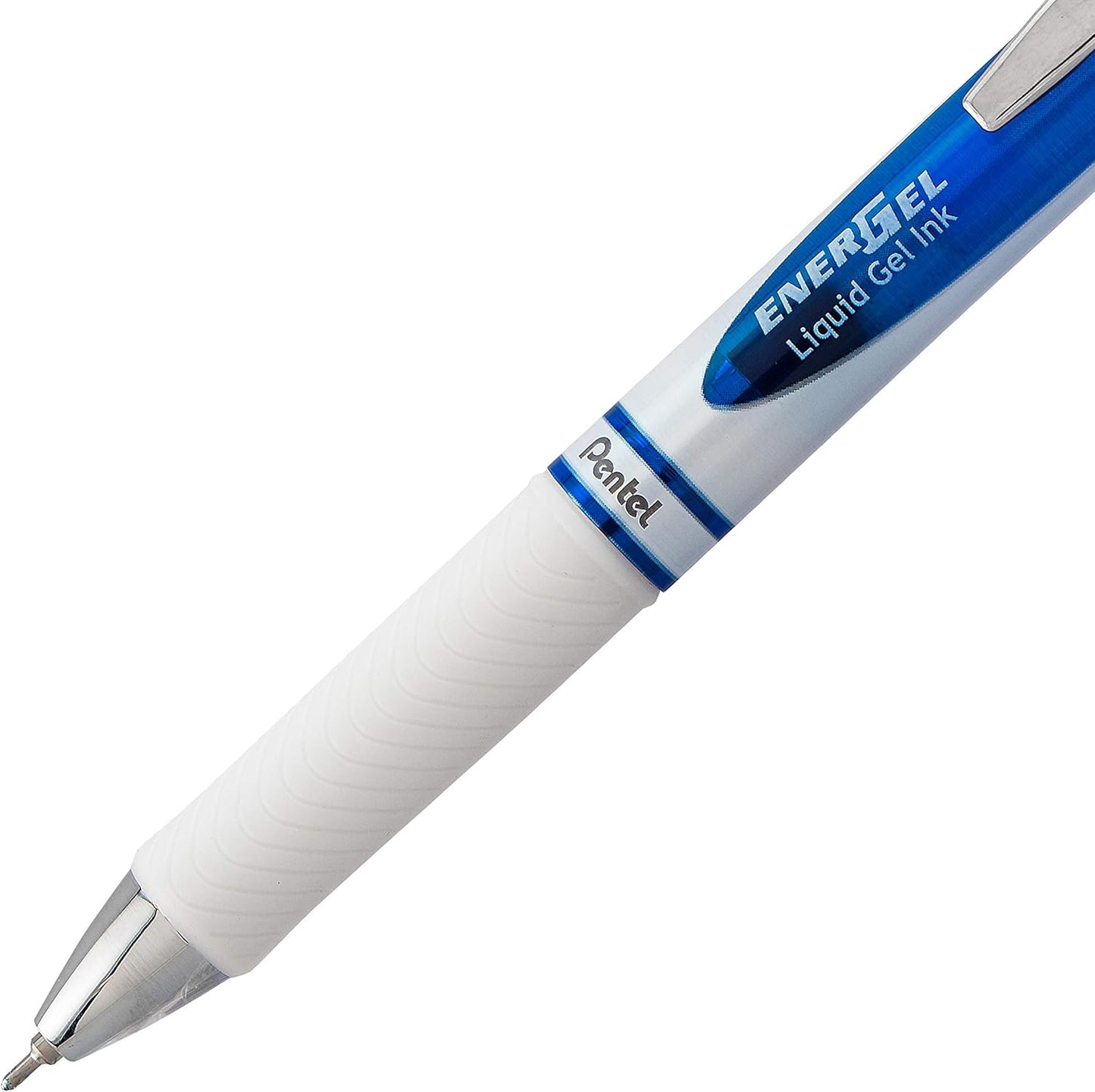 Pentel EnerGel Pearl RTX Retractable Liquid Gel Pen, (0.7mm), Medium Line, Needle Tip, Black Ink, Pack of 2 (BLN77WBP2A)