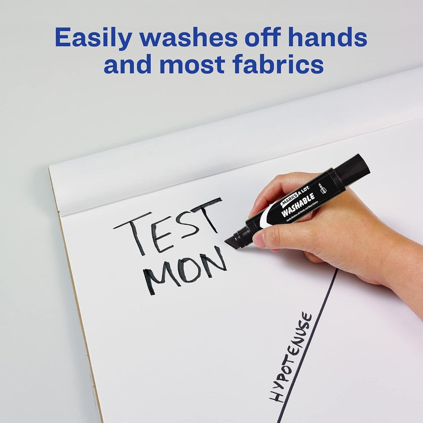 Avery Marks A Lot Jumbo Washable Marker, Chisel Tip, 1 Black Marker, Great for Large Signs and Posters (24158)