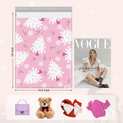 Metronic Cute Poly Mailers 10x13" 50pc Small Shipping Bags, Strong Adhesive Mailers Poly Bags for Business, Waterproof Mailing Envelopes for Packing Shipping Clothes Gifts, Gradient BluePink