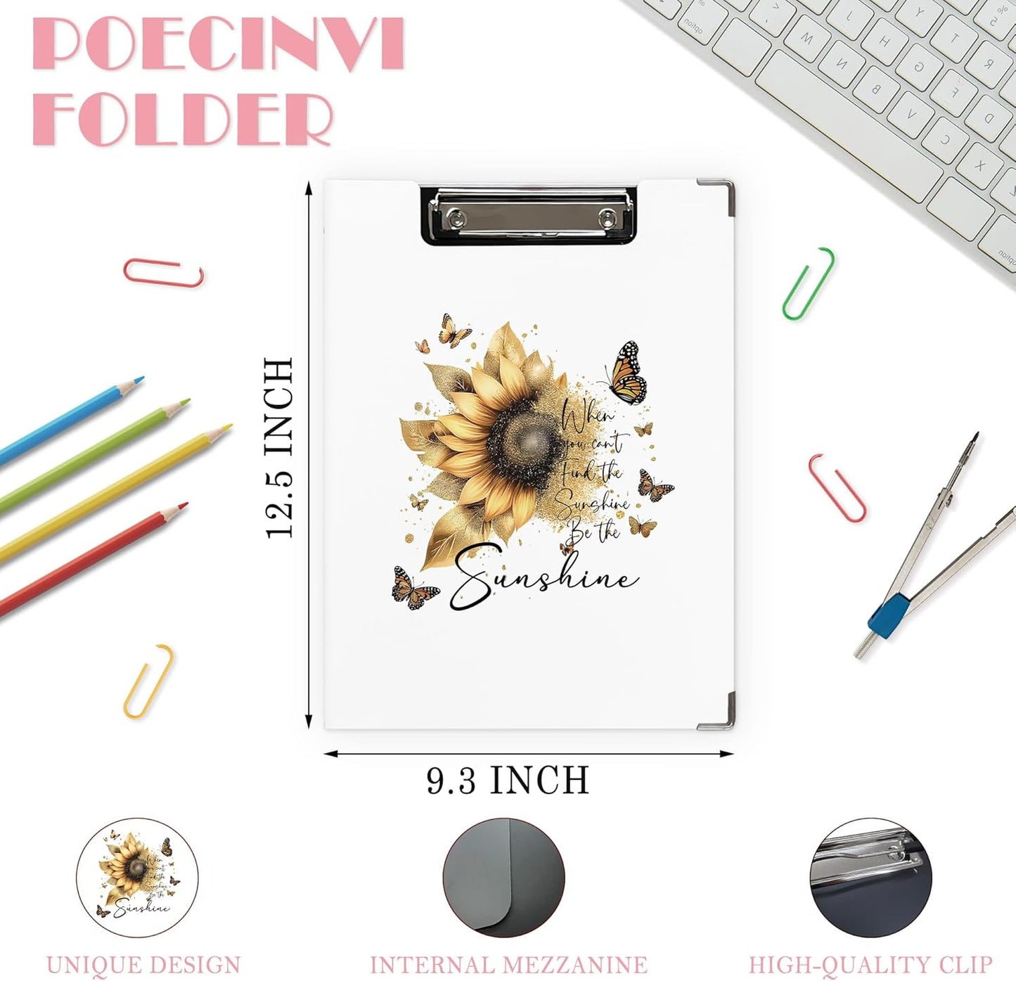 Trendy Black Leopard Print Clipboard Folio with Storage for Office Classroom, Preppy Dark Cheetah Print Padfolio with Metal Clip for Nurses Teachers Students Women Men, 12.4x9.25 in