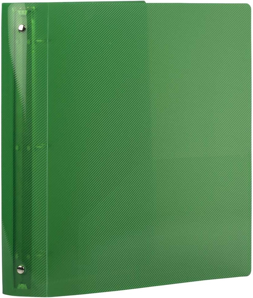 JAM PAPER Plastic 0.75 inch Binder - Clear 3 Ring Binder - Sold Individually