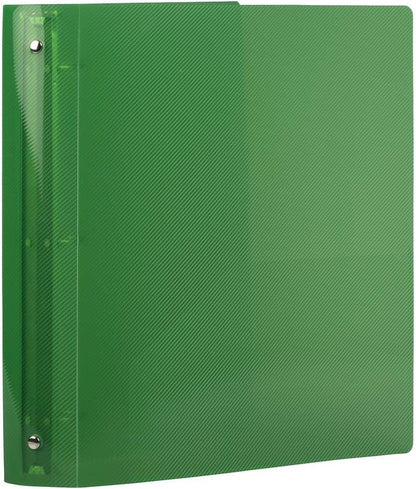 JAM PAPER Plastic 0.75 inch Binder - Clear 3 Ring Binder - Sold Individually