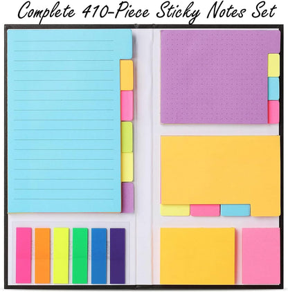 Sticky Notes Set, Tabs, 410 Pack, Divider, School Supplies, Office Supplies, Planner CEO, Sticky Note Dividers Tabs, Book Notes, Bible Sticky Notes