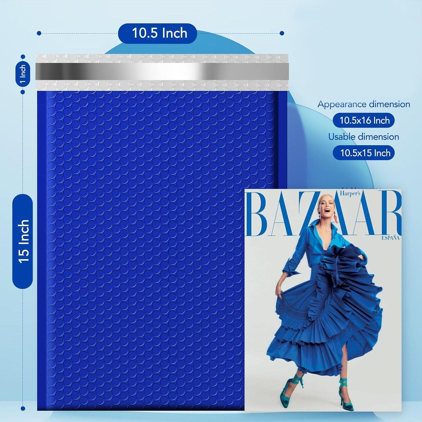 Fuxury Bubble Mailers 10.5x16 Inch 40 Pack Self Seal Padded Envelopes Waterproof Mailing Envelopes Bubble Padded Cushioning Padded Mailers Bubble Bags for Packaging Small Business Large #5 Black