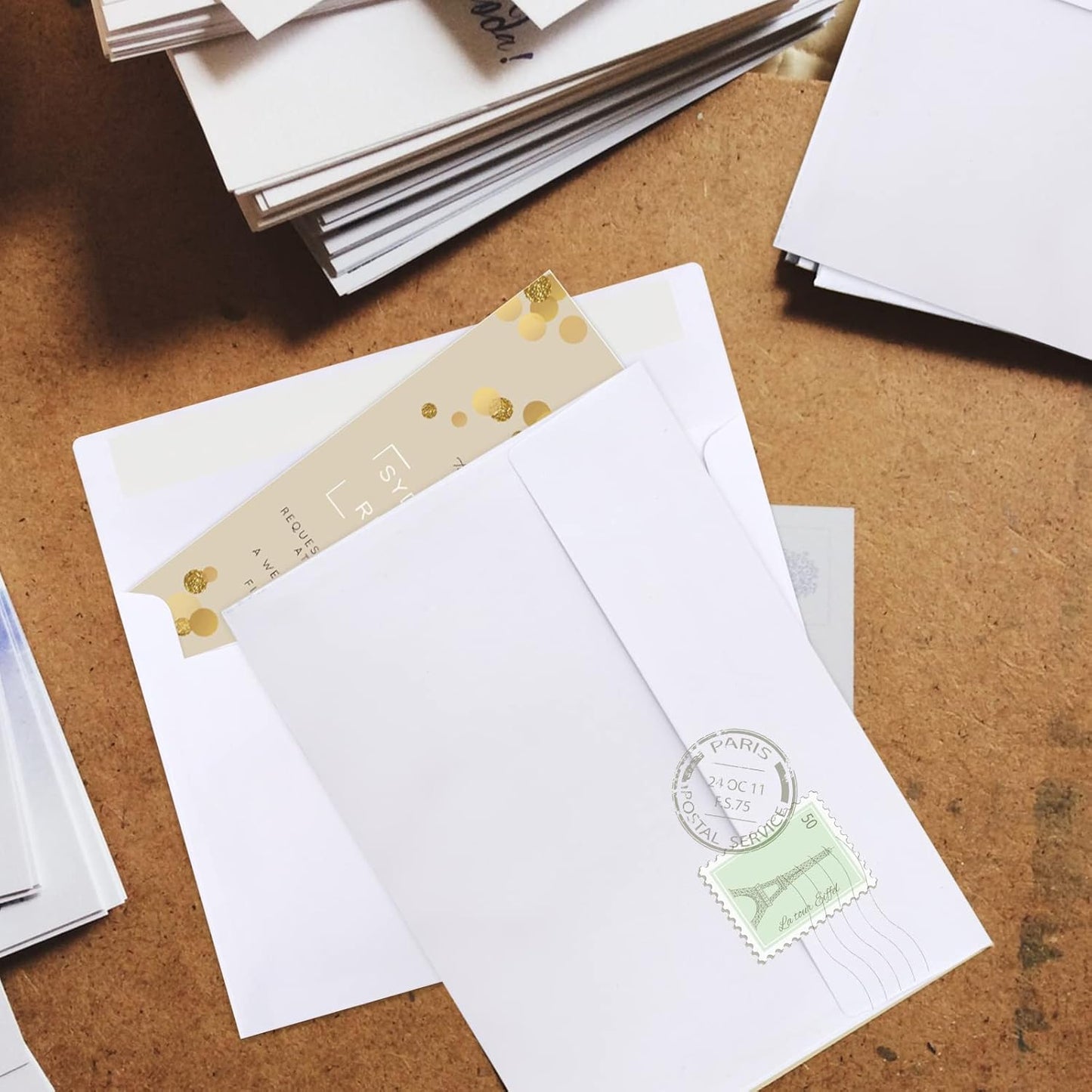 Joyberg 72 Packs #10 Envelopes, Business Envelopes, Envelopes Self Seal, Security Envelopes, Peel and Seal Closure, Size 4-1/8 X 9-1/2 Inches, White, 26LB