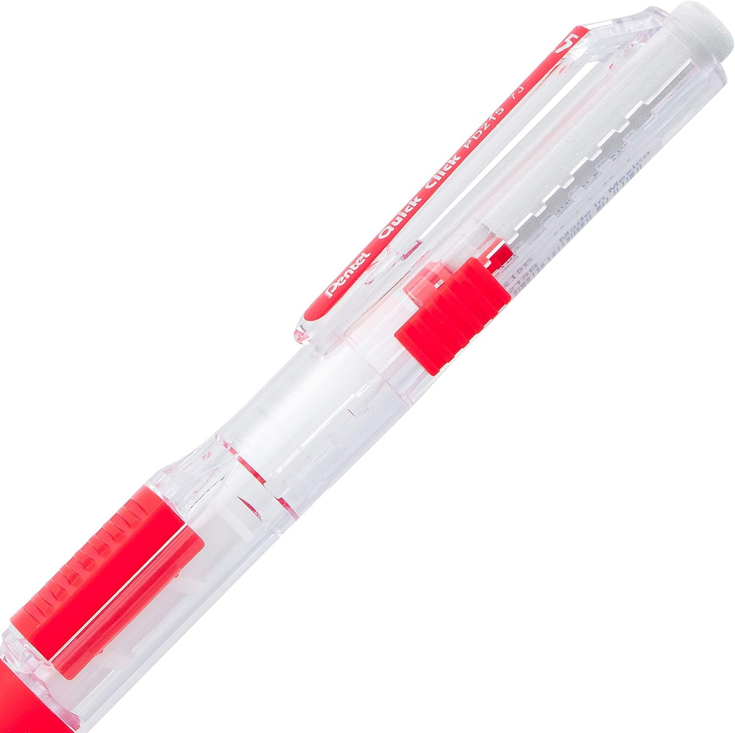 Pentel Quick Click Mechanical Pencil, (0.7mm), Medium, Black Barrel, Box of 12 Pencils (PD217A)