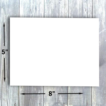 Hamilco Blank Index Cards 6" x 9" Heavyweight Card Stock 80lb Cover White Cardstock Paper - 100 Pack