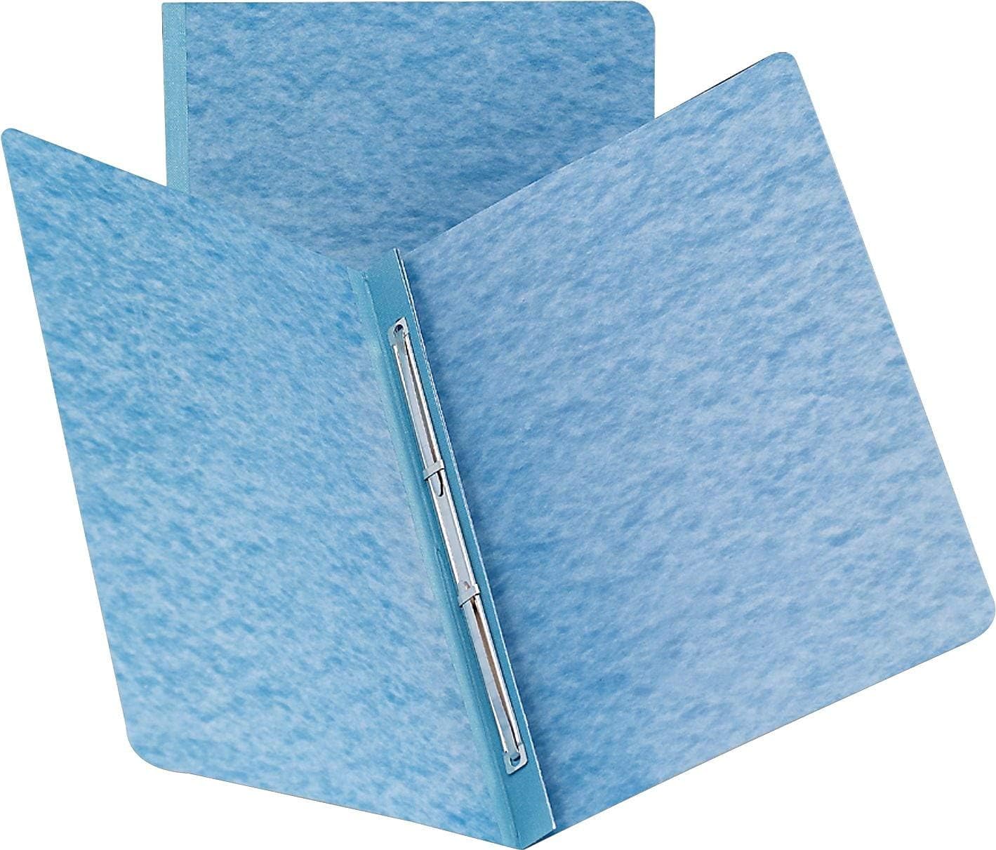 Smead Pressboard Report Cover, Metal Prong Side Fastener with Compressor, 3" Capacity, Letter Size, Dark Blue, 25 per Box (81351)