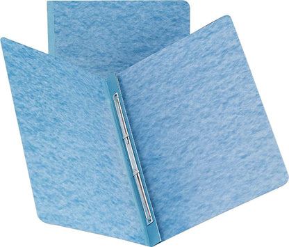 Smead Pressboard Report Cover, Metal Prong Side Fastener with Compressor, 3" Capacity, Letter Size, Dark Blue, 25 per Box (81351)