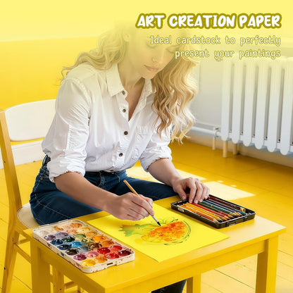 40 Sheets Cream Cardstock Paper 8.5 x 11, Ivory Cardstock Printer Paper 8.5x11, Off White Card Stock Paper 8.5 x 11, 200 GSM Construction Paper for DIY Cards, Greeting Cards, Wedding Invitations