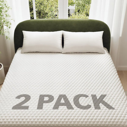 OhGeni 100% Waterproof Queen Size Mattress Protector,Soft Mattress Pad, Cooling Breathable Fitted Sheets,Washable Bed Cover,Non-Slip Deep Pocket,Noiseless for Bedroom