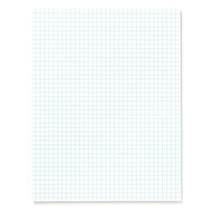 Office Depot Quadrille Pads, 4 x 4 Squares/Inch, 25 Sheets, White, Pack Of 6, 99476