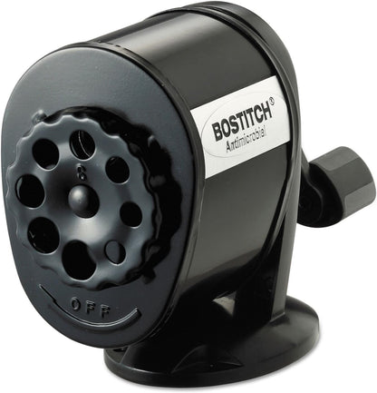 Bostitch MPS1BLK Counter-Mount/Wall-Mount Manual Pencil Sharpener, Black
