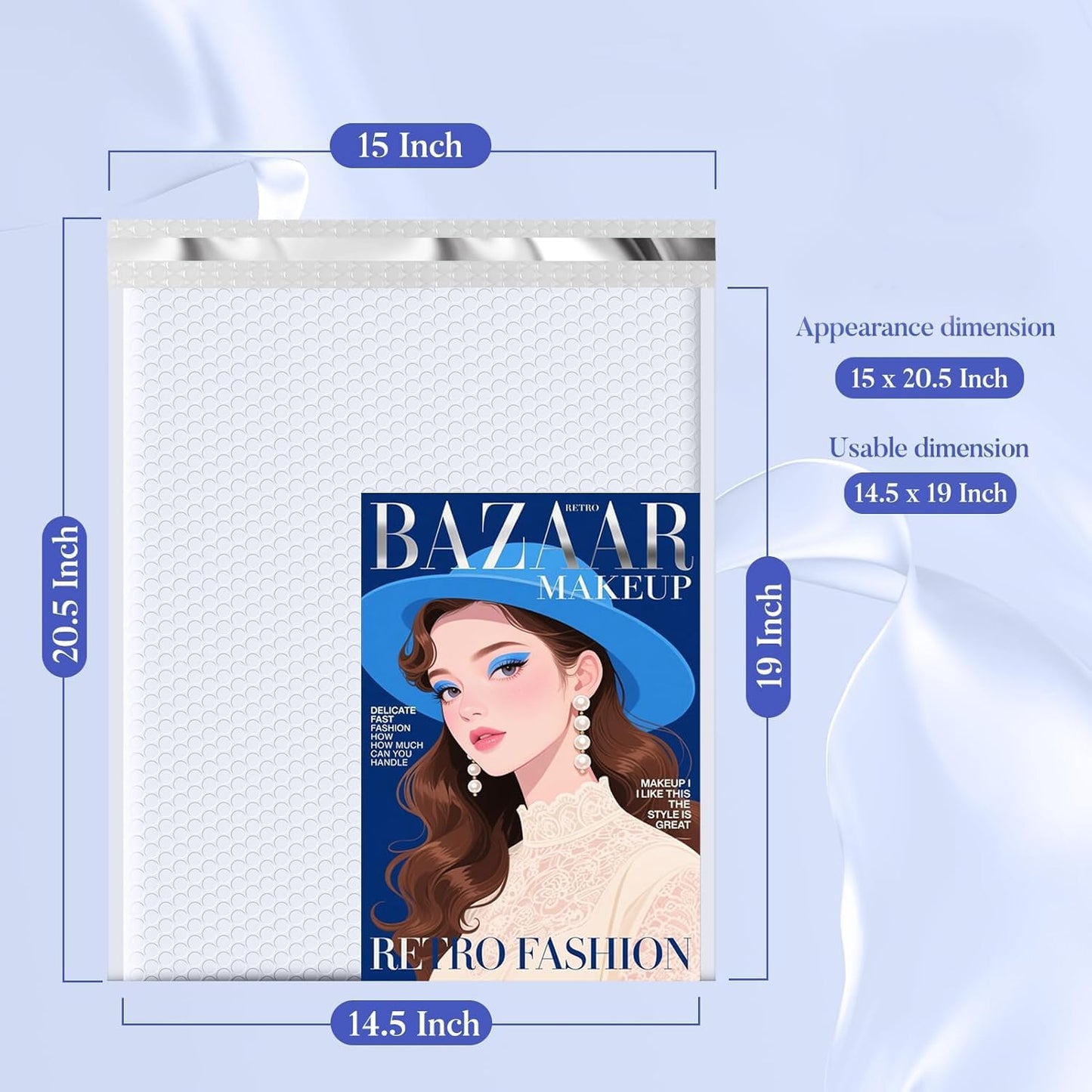 Fuxury Bubble Mailer 6x10" 100 Pack White Bubble Mailers Usable Size 6x9" Self Seal Padded Mailing Envelopes Opaque Bubble Padded Mailer for Small Business Mailing Jewelry Makeup Small Items