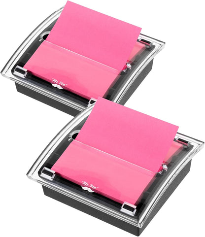 Mr. Pen Pop Up Sticky Note Dispenser, 3" x 3", Black, Sticky Note Dispenser, Sticky Note Holder for Desk, Clear Top