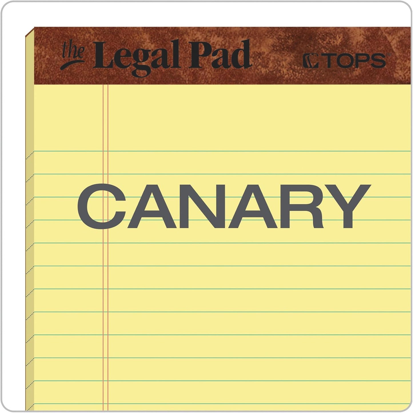 TOPS 5 x 8 Legal Pads, 12 Pack, The Legal Pad Brand, Narrow Ruled, Yellow Paper, 50 Sheets Per Writing Pad, Made in the USA (7501)
