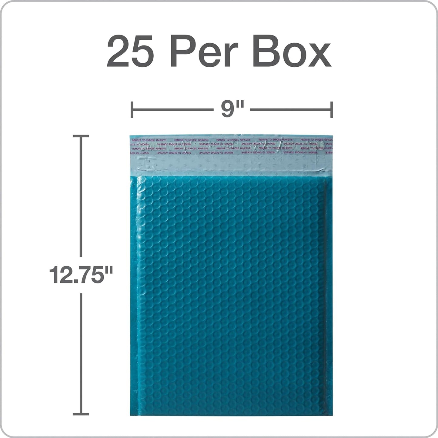 Quality Park Bubble Mailers, 8.5 x 11 Shipping Envelopes, Water Resistant White Poly Padded Envelopes, Redi-Strip Peel Off Closure, 25/Box (QUA85859)