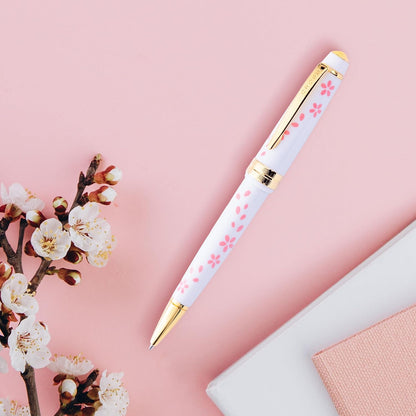 Cross Bailey Light Refillable Ballpoint Pen Presented in a Everyday Gift Box - Medium Point, Black Ink, Polished Green