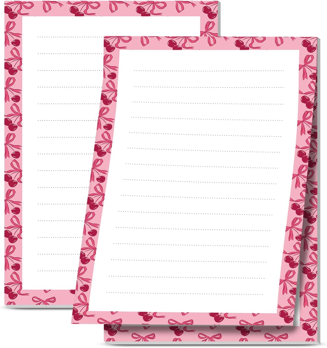 2 Pack Sticky Notes 4x6 in, Funny Large Notepads with Lines, Cute Self-Stick Memo Note Pads for Office, Home, Meeting Luxury Boho Flowers