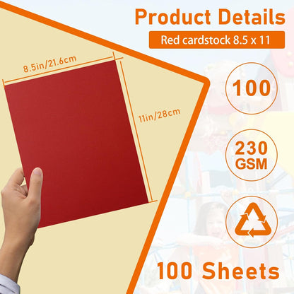 Guakicae 32 Sheets Cream Cardstock 8.5 x 11 Off White Paper, 80lb Thick Ivory Paper Card Stock for DIY Card Making, Wedding Invitations, Thank You Cards, Business Cards, Menus