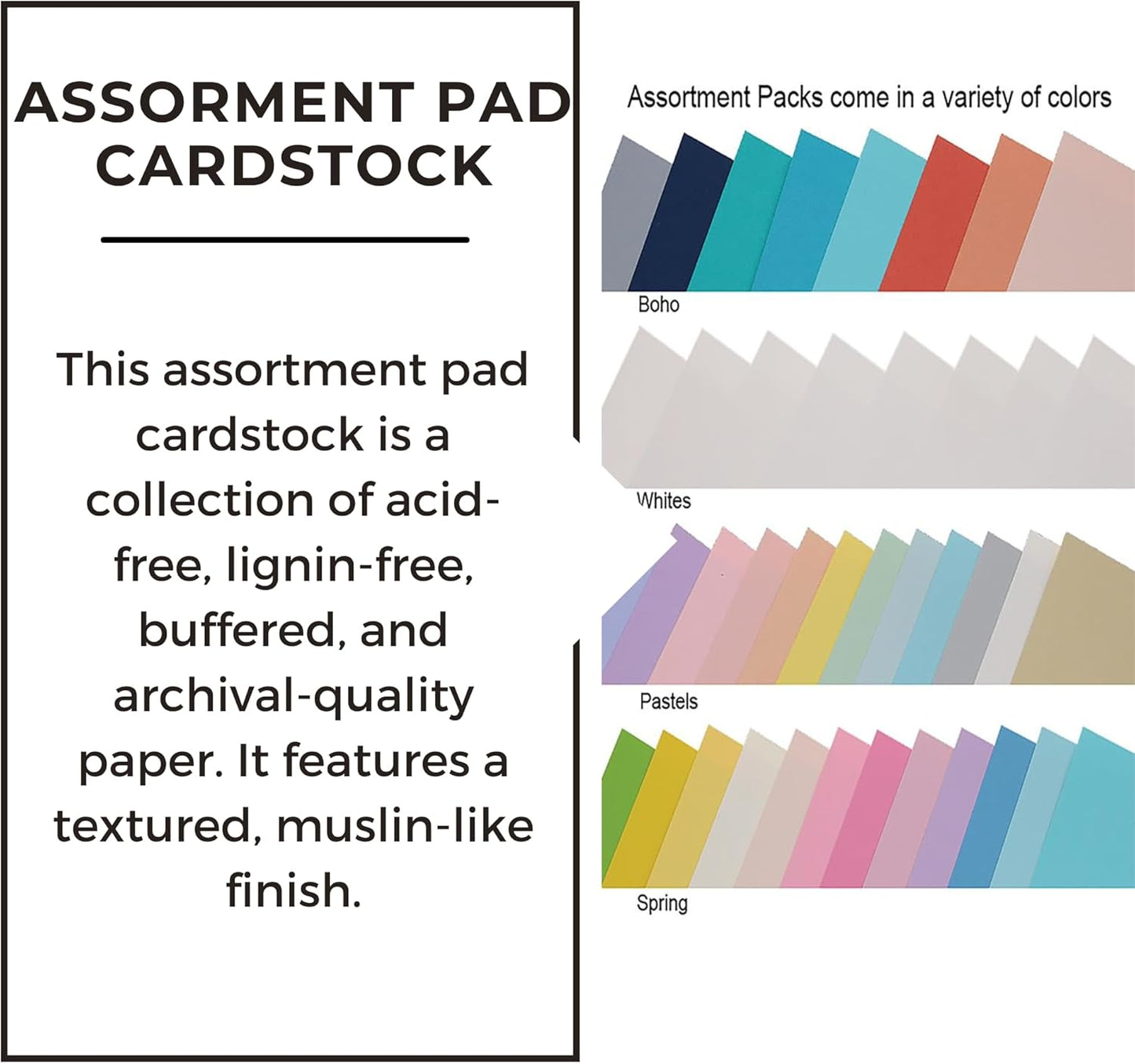 Accent Design Paper Accents Cardstock Pad Spring Assortment, 5x7, 48pc, 5x7 Cardstock, Card Stock 5 x 7, 5x7 Cardstock Paper, Paper, Card Stock, for Invitations