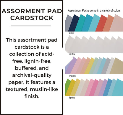 Accent Design Paper Accents Cardstock Pad Spring Assortment, 5x7, 48pc, 5x7 Cardstock, Card Stock 5 x 7, 5x7 Cardstock Paper, Paper, Card Stock, for Invitations